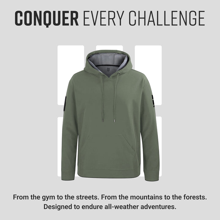 MudGear All-Weather Warrior Hoodie - Olive Drab Green