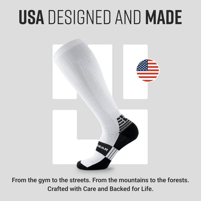 Tall Compression Socks [White]