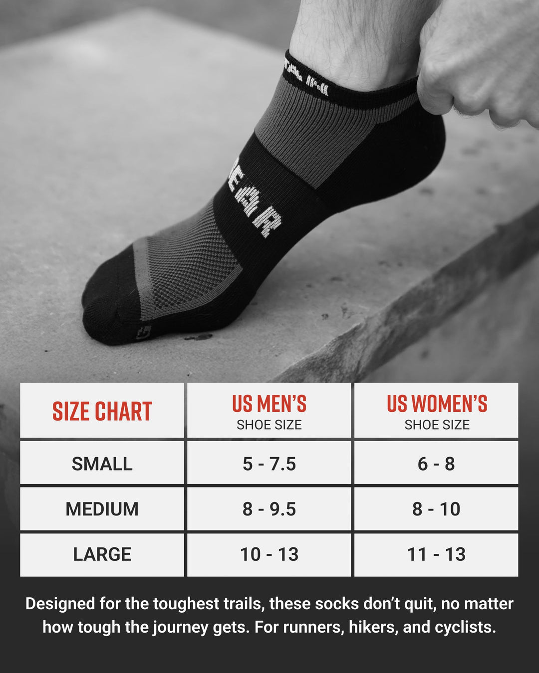 SPARTAN by MudGear No-Show Sock