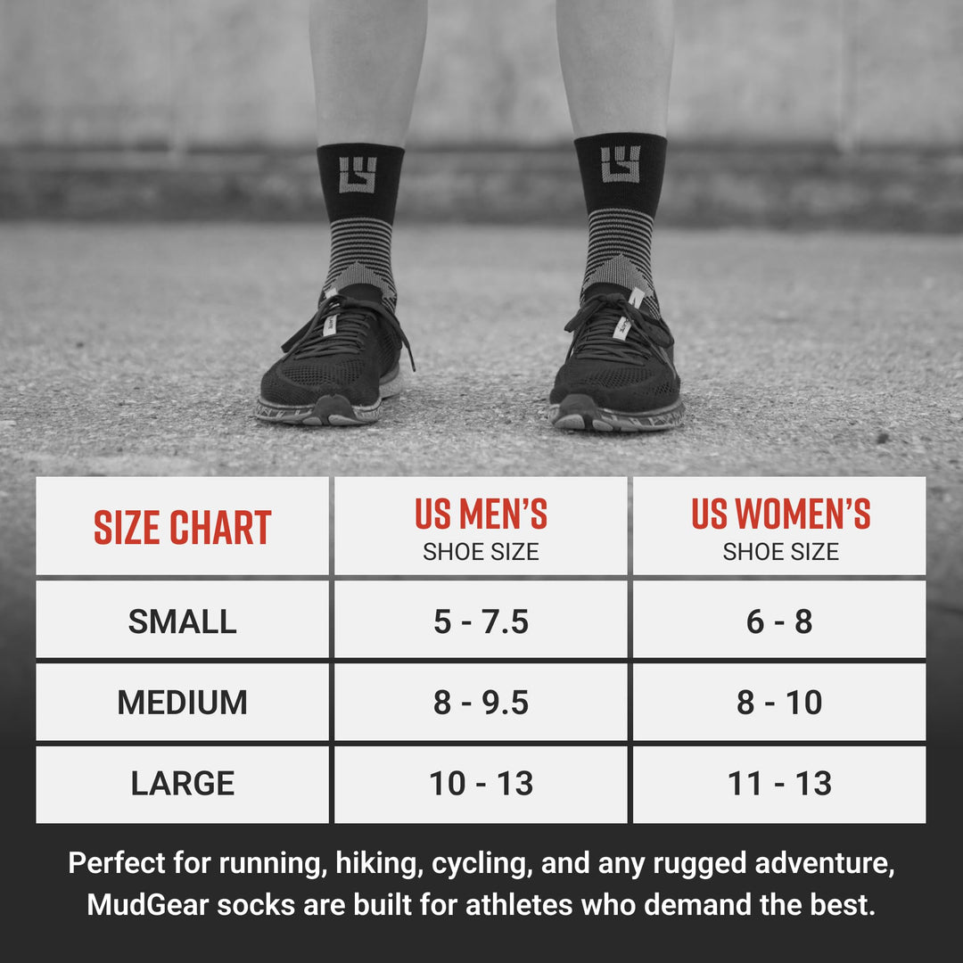 MudGear Hybrid Training Sock (RED)