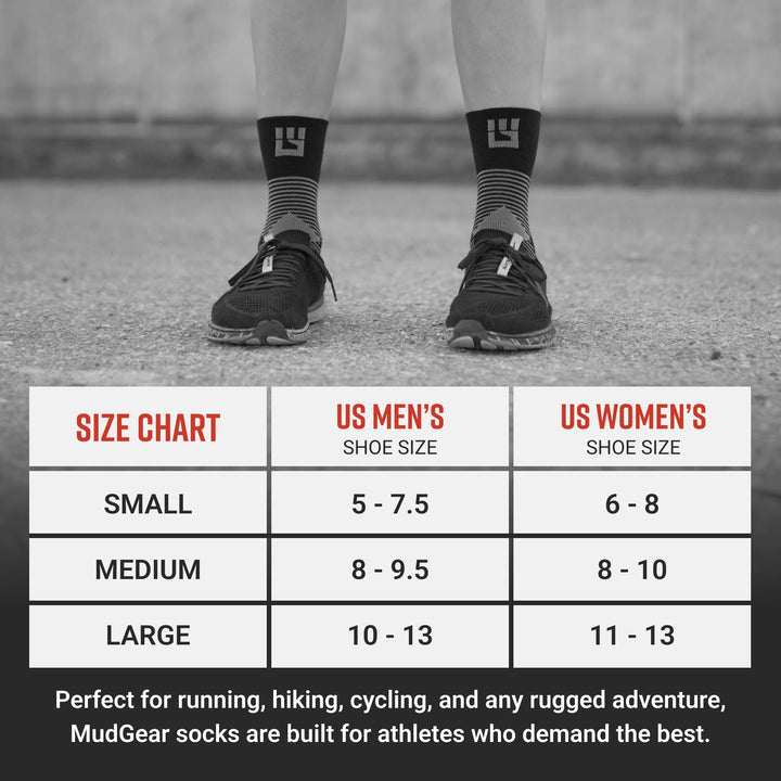 MudGear Hybrid Training Sock (RED)