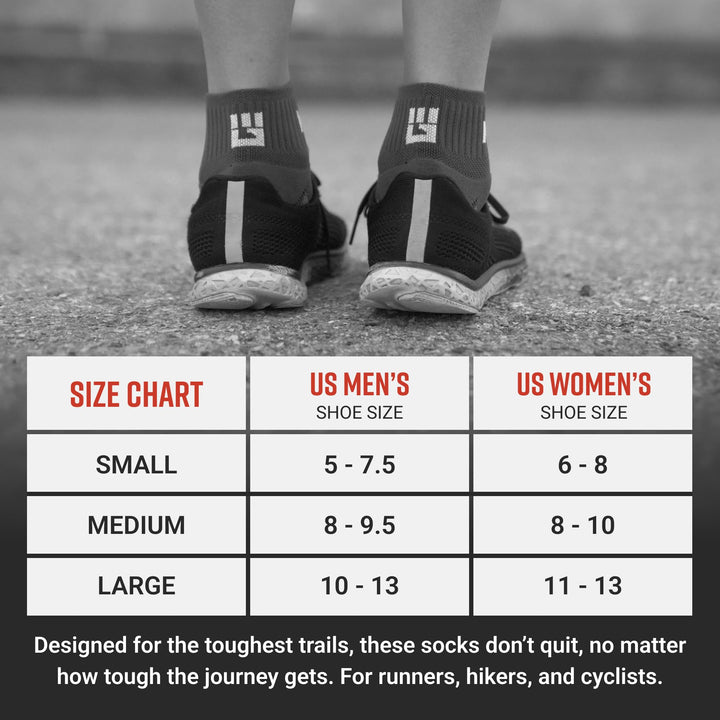 Tough Mudder by MudGear Quarter (1/4) Crew Sock