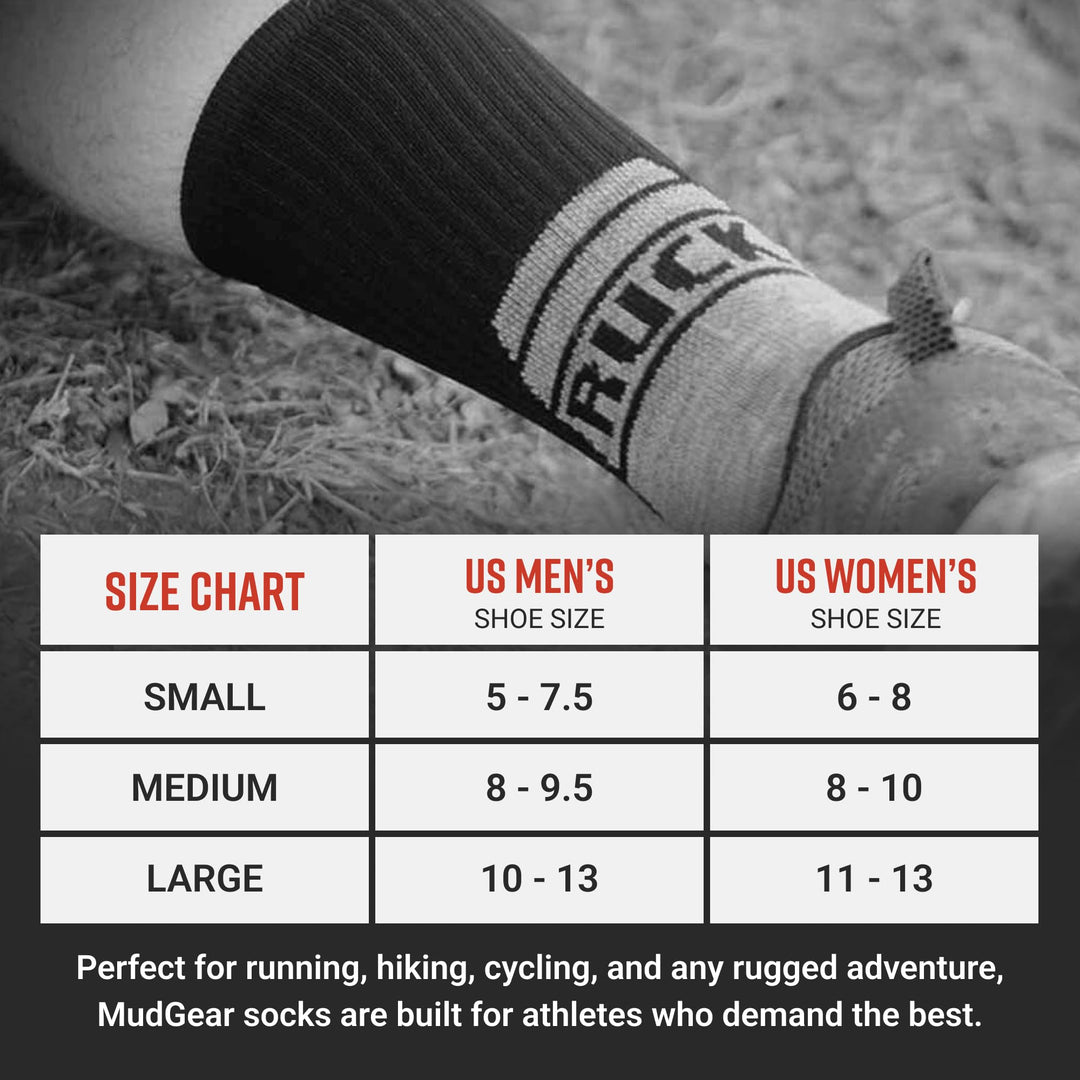 MudGear Ruck Sock (Black/Gray)