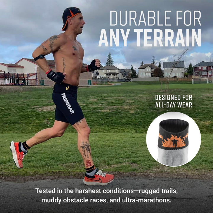 Tough Mudder by MudGear Quarter (1/4) Crew Sock