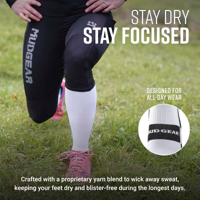 Tall Compression Socks [White]