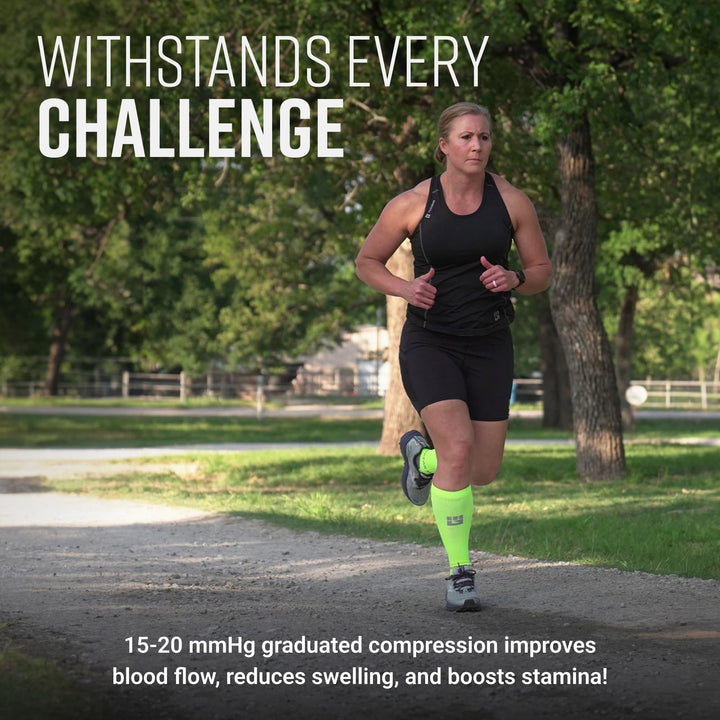 Tall Compression Socks (Neon Yellow)