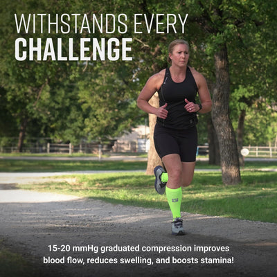 Tall Compression Socks (Neon Yellow)