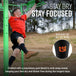Tall Compression Socks (Black/Orange)