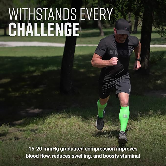 Tall Compression Socks (Neon Green)