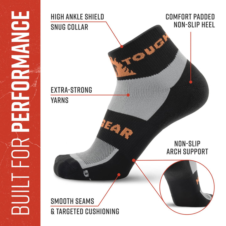 Tough Mudder by MudGear Quarter (1/4) Crew Sock