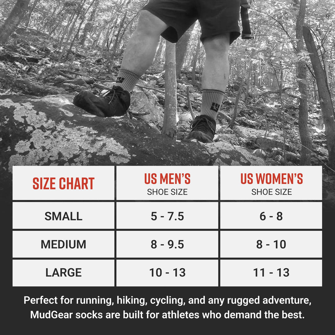 MudGear Ruck Sock (Gray/Black)