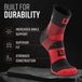 MudGear Hybrid Training Sock (RED)