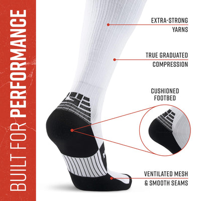 Tall Compression Socks [White]