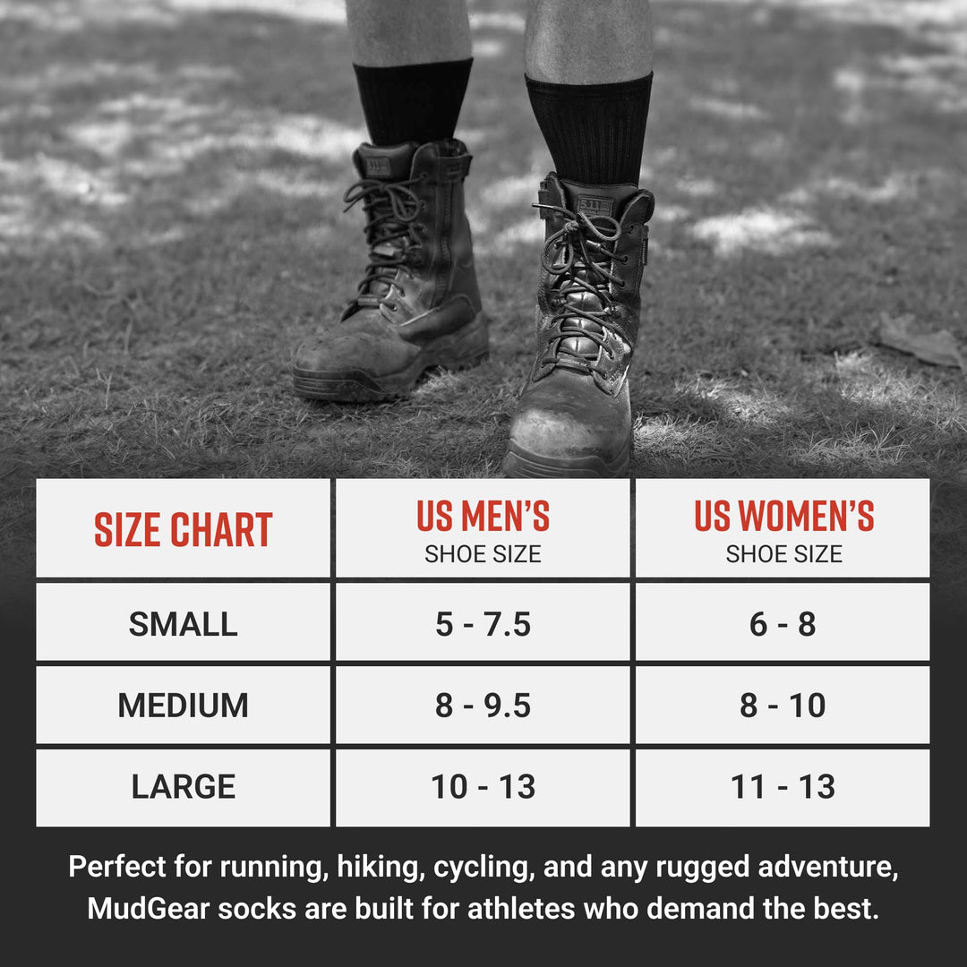 MudGear Ruck Sock (All Black)