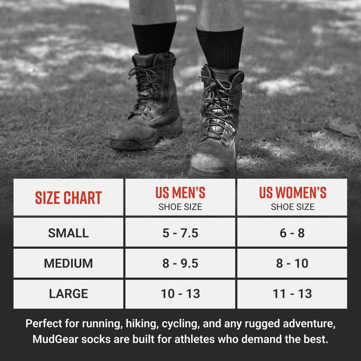 MudGear Ruck Sock (All Black)