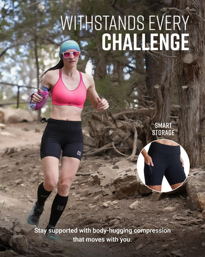 Women's Flex-Fit Compression Shorts 6-inch Inseam
