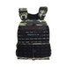 Directional Force Centurion weight vest in Phoenix Tiger Stripe camo with black and neon yellow molle webbing and shoulder padding
