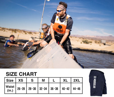 MudGear freestyle running shorts obstacle course race