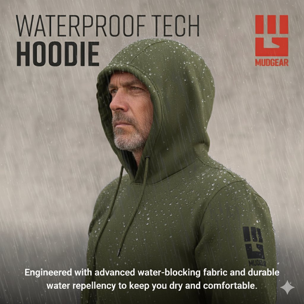 MudGear All-Weather Warrior Hoodie - Olive Drab Green