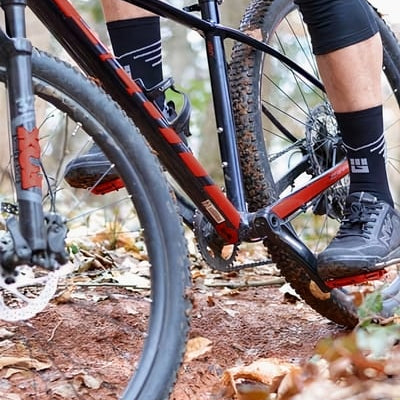 Customer photo of Mountain Biking (MTB) Sock - Black/Gray