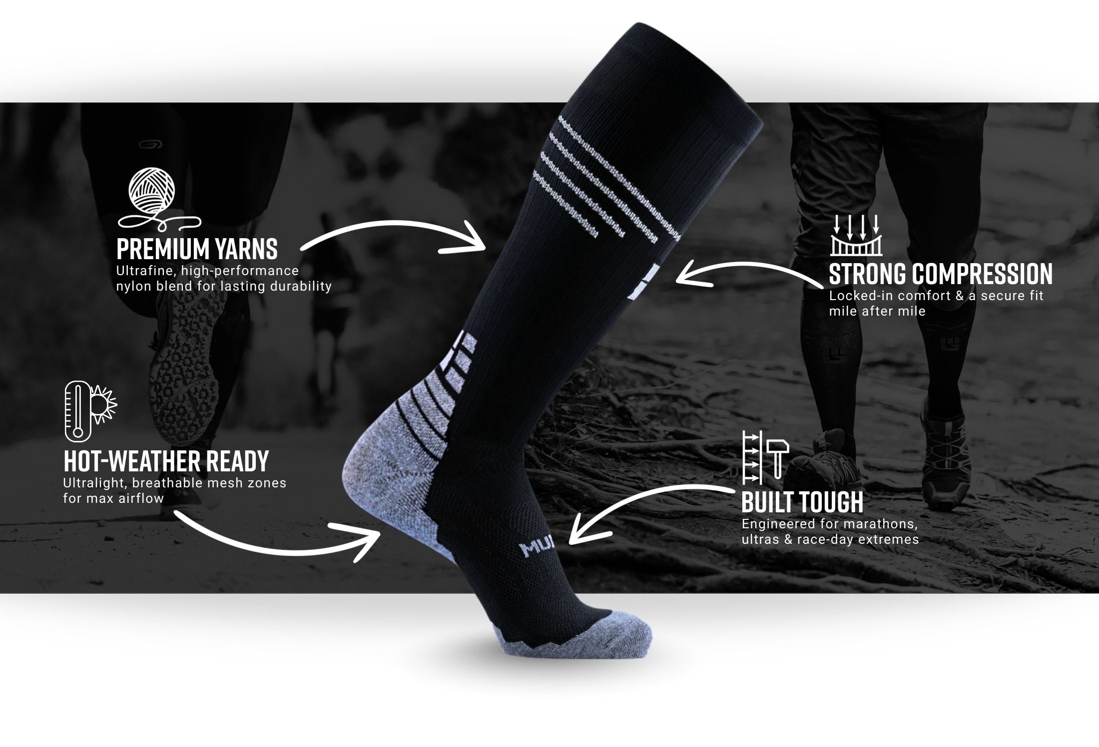 MudGear UltraLight Marathon Infographics 2200x1496 512kb — product features infographic