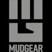 MudGear logo featuring a gray fist symbol on black background