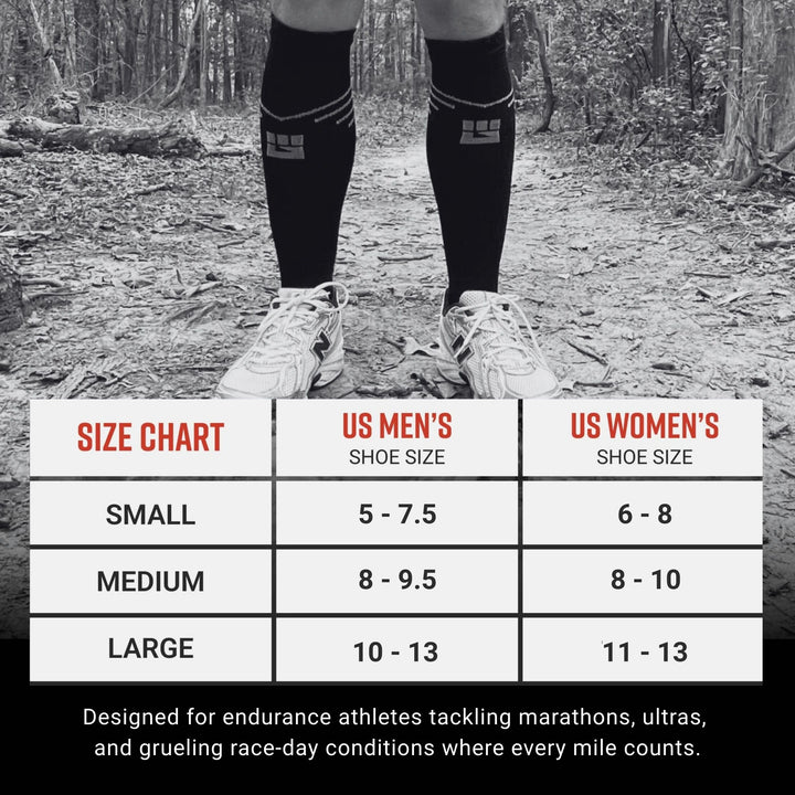 MudGear UltraLight Marathon - Ultra Distance Tall Compression Socks