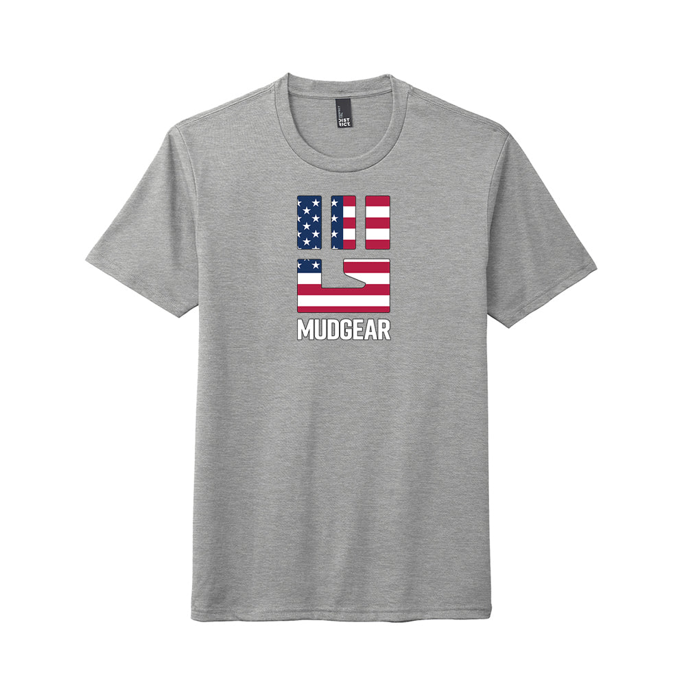 MudGear Tri-Blend Fist Logo Tee - USA (Made to Order DTF)