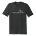 Charcoal heather tri-blend t-shirt with Ruck Star logo across chest