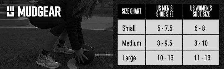 Tough Mudder Quarter Crew Socks Size Chart