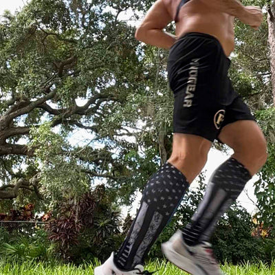 running with compression socks