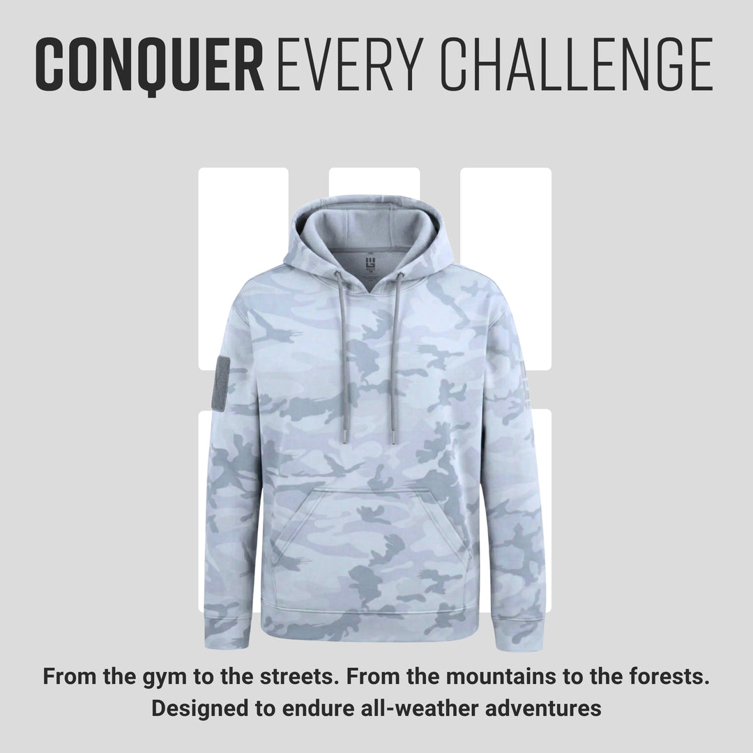 MudGear All-Weather Warrior Hoodie - Light Gray Camo