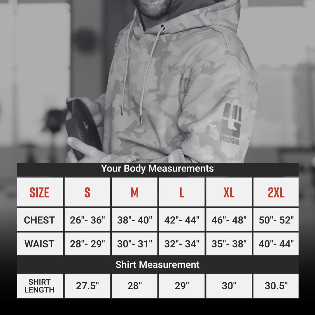 MudGear All-Weather Warrior Hoodie - Light Gray Camo