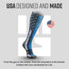 MudGear Custom First Responder Blue Line Compression Sock (1 pair)