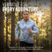 Man running on forest trail wearing light gray camo MudGear Sun Hoodie