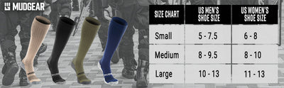 Tall Compression Socks Tactical Line (All Black)