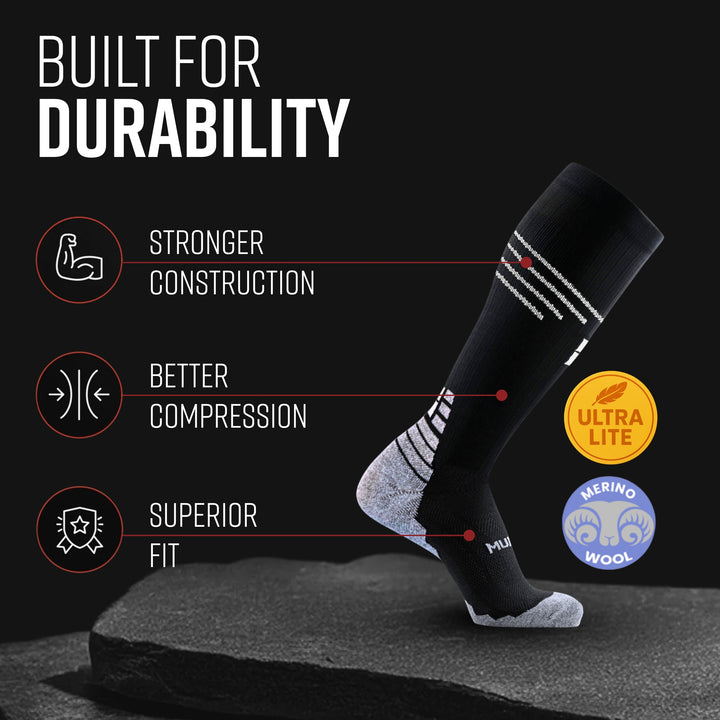 MudGear UltraLight Marathon - Ultra Distance Tall Compression Socks