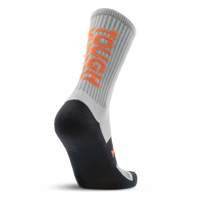 Tough Mudder by MudGear Crew Height Sock - Light Gray 