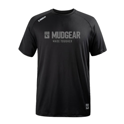 MUDGEAR MADE TOUGHER MEN'S LOOSE FIT PERFORMANCE SHIRT VX - SHORT SLEEVE (BLACK)