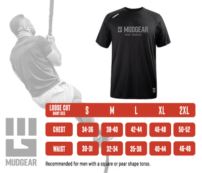 Mudgear Loose VX Shirt Chart with Made Tougher Logo