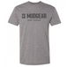 Heather grey tri-blend t-shirt with MudGear logo and Made Tougher text