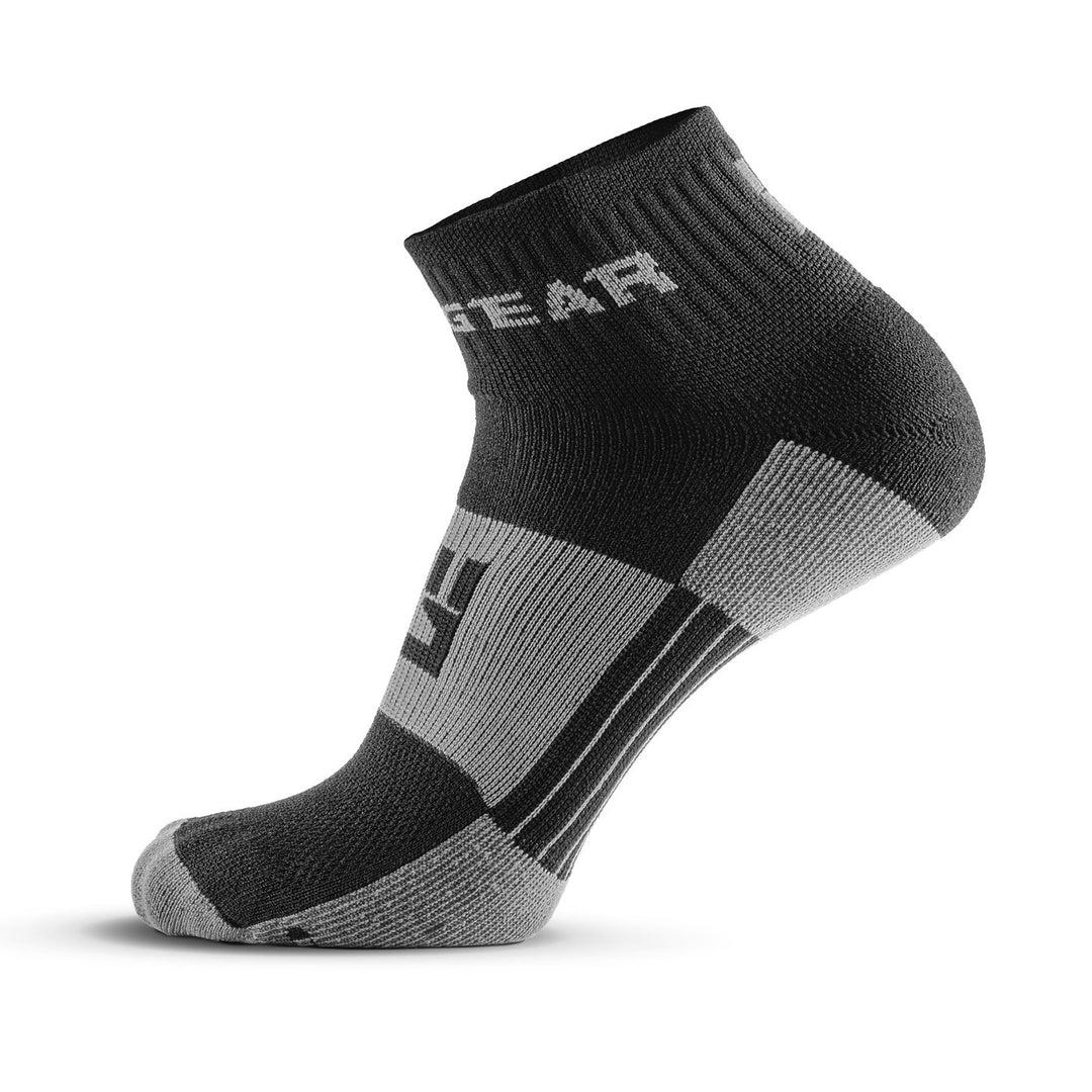 MudGear Quarter Crew Sock Black/ Gray