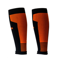 Compression Calf Sleeves (Black/Orange)
