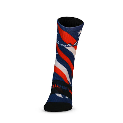 CLEARANCE ITEM - MudGear Custom Puerto Rico Crew Height Socks (1 Pair)