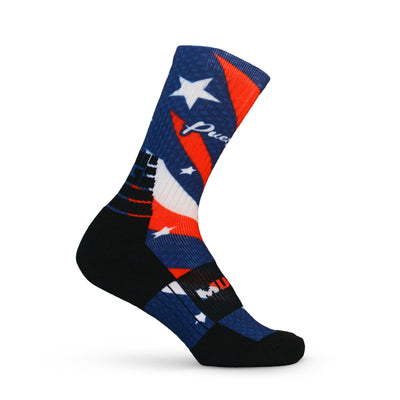 CLEARANCE ITEM - MudGear Custom Puerto Rico Crew Height Socks (1 Pair)