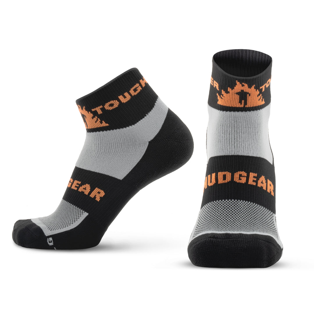 Tough Mudder 1/4 Crew Sock - Light Gray 
