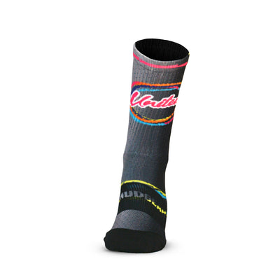 CLEARANCE ITEM - MudGear Custom United Gray Crew Height Socks (1 Pair)