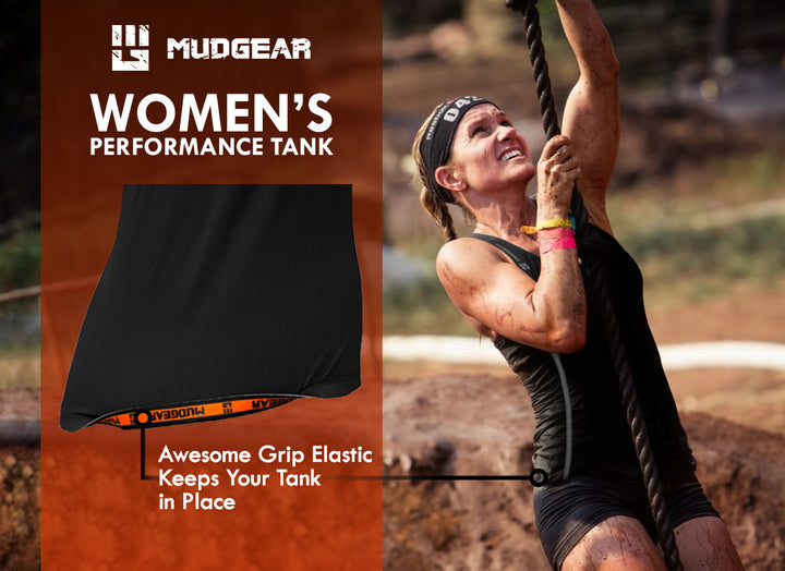 Mudgear Women’s Performance Racerback Tank -fitness racing