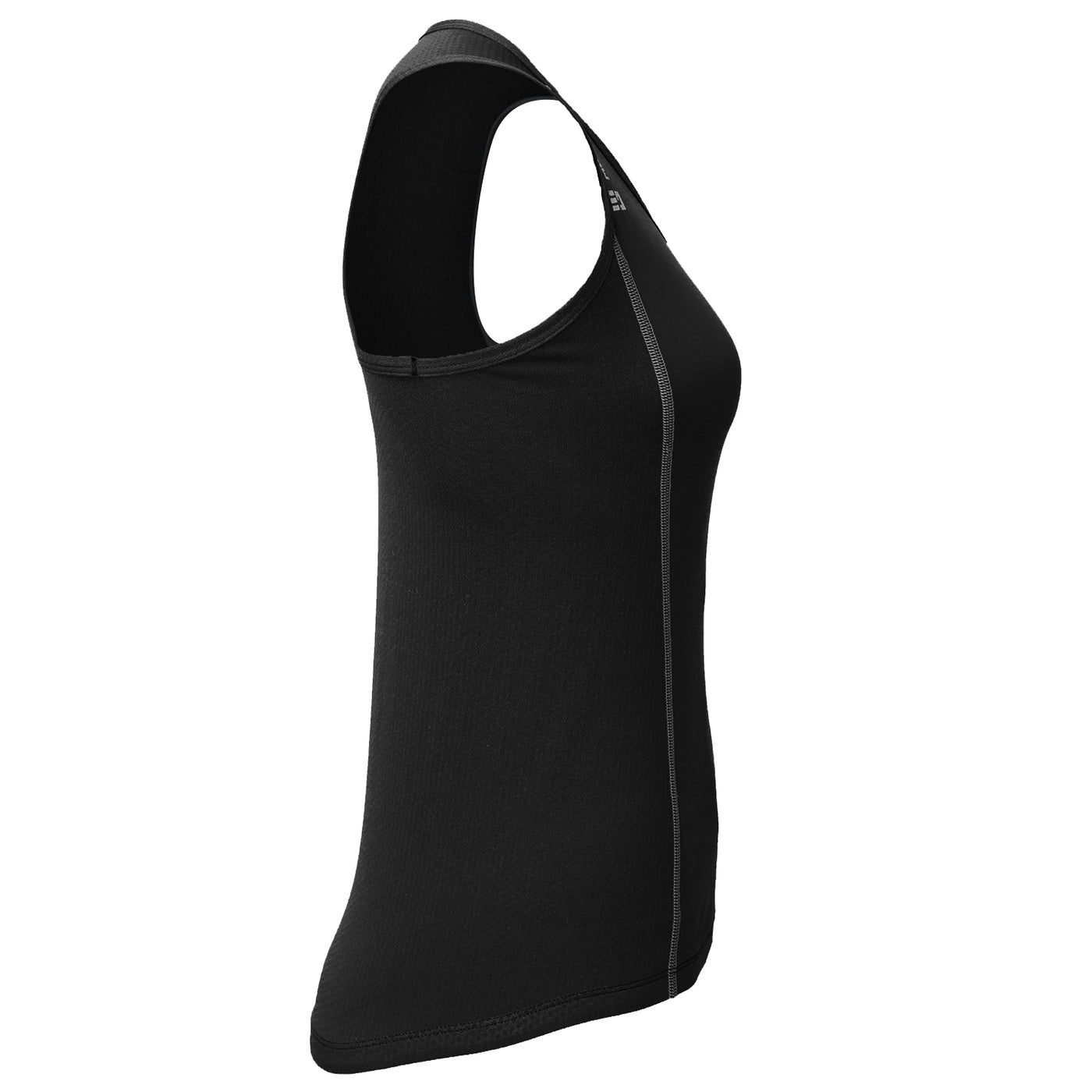 Mudgear Women’s Performance Racerback Tank  Side (Black) 