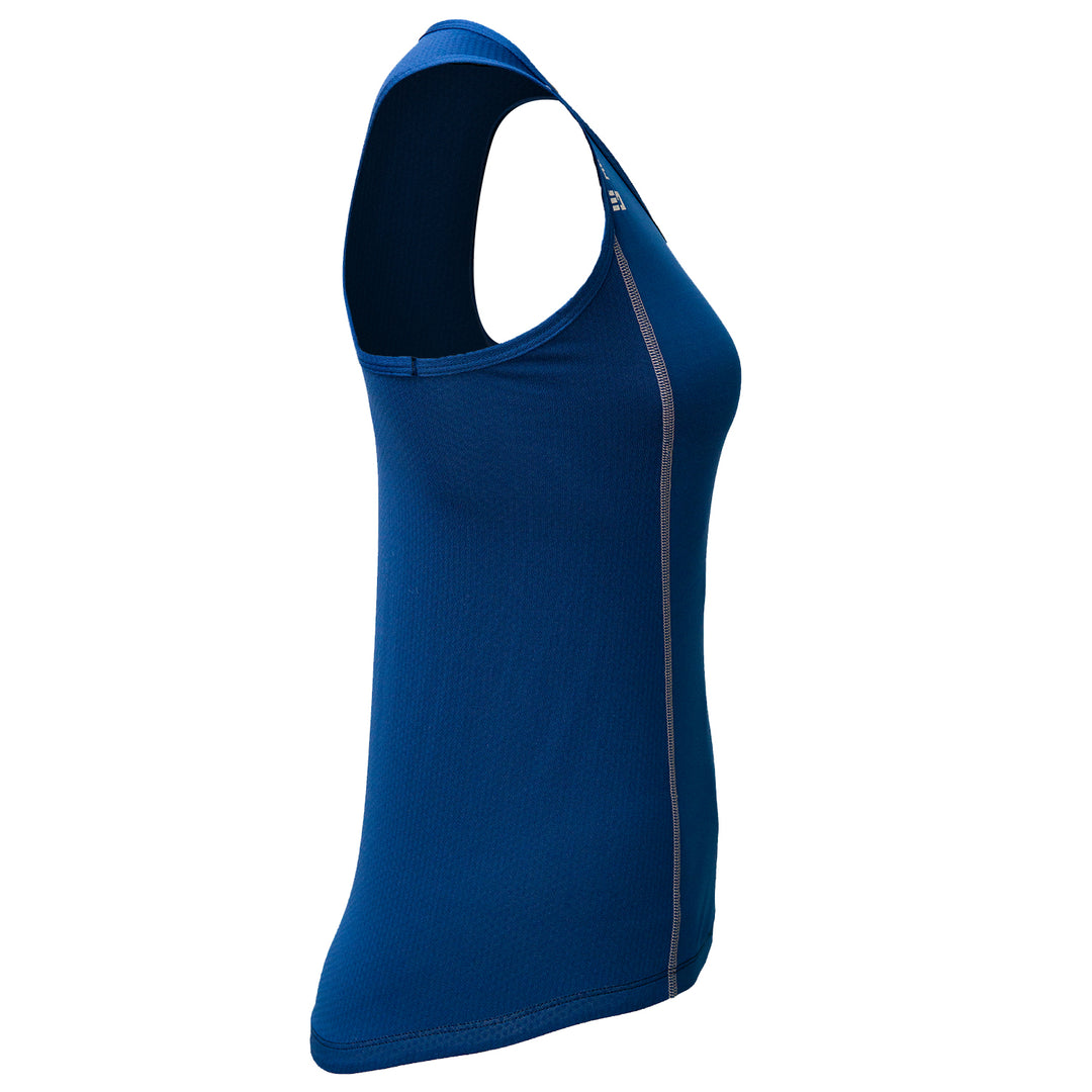 Mudgear Women’s Performance Racerback Tank Side (Navy)